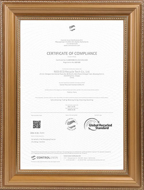 Recyclable Certificate
