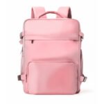 light pink travel bag