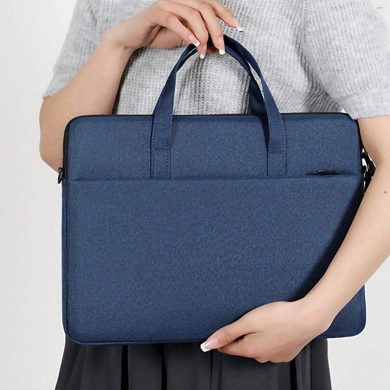 blue tote laptop bag