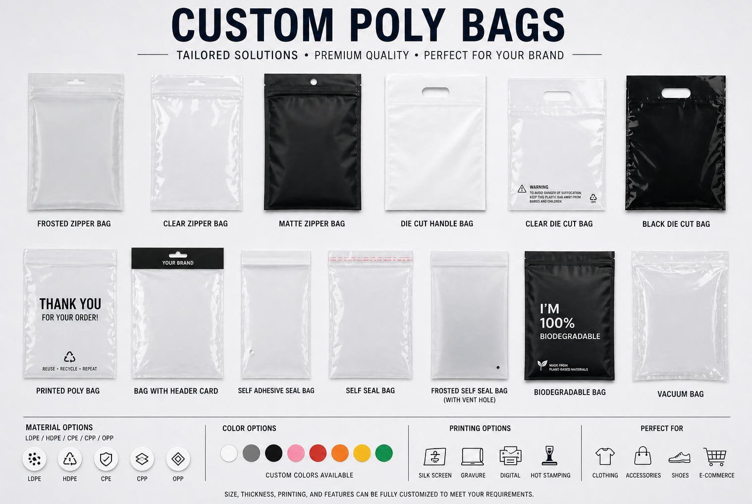 Custom Poly Bags