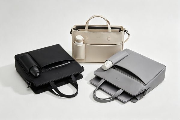 Business casual hybrid tote bag design features