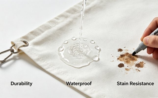 Canvas Stronger durability and stain resistance