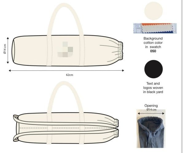 Canvas apron bag