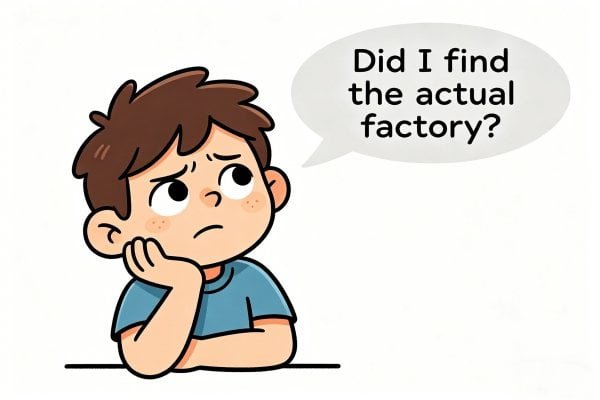 Chinese bag manufacturer factory floor