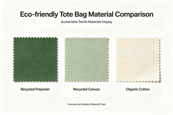 Eco-friendly tote bag materials comparison