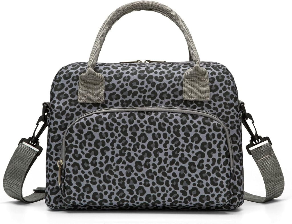 custom Leopard lunch bag