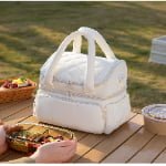 white Women Lunch bag