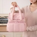 pink Lunch Cooler Quilted