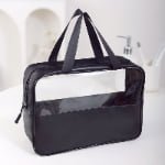 black travel cosmetic bag​