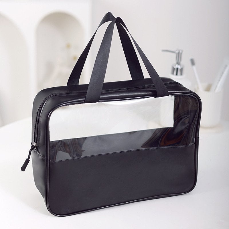 black travel cosmetic bag​