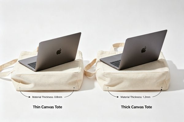 e-commerce tote bag weight capacity and material thickness