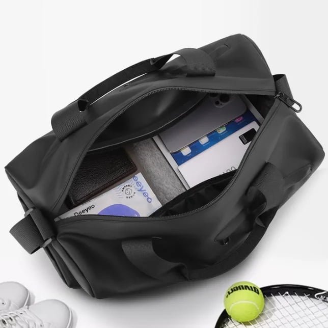 gym duffel bag with shoe compartment​
