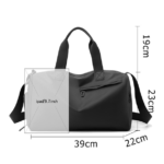 gym duffel bag with shoe compartment​ size