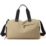 coffee gym tote bag with shoe compartment