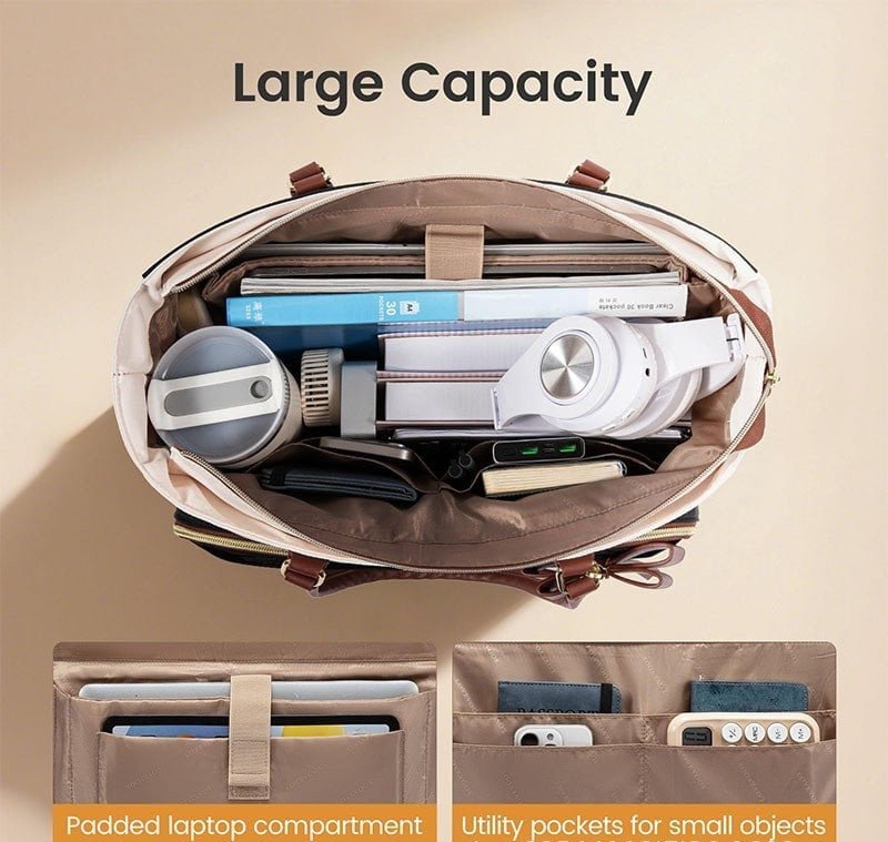 large capacity adult lunch tote bag