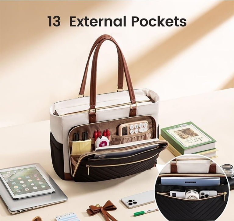 Wholesale Laptop Lunch Tote bag With Water Bottle Holder