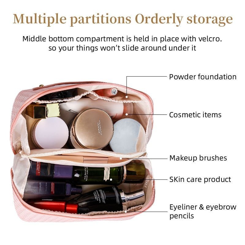 Large capacity cosmetic bags