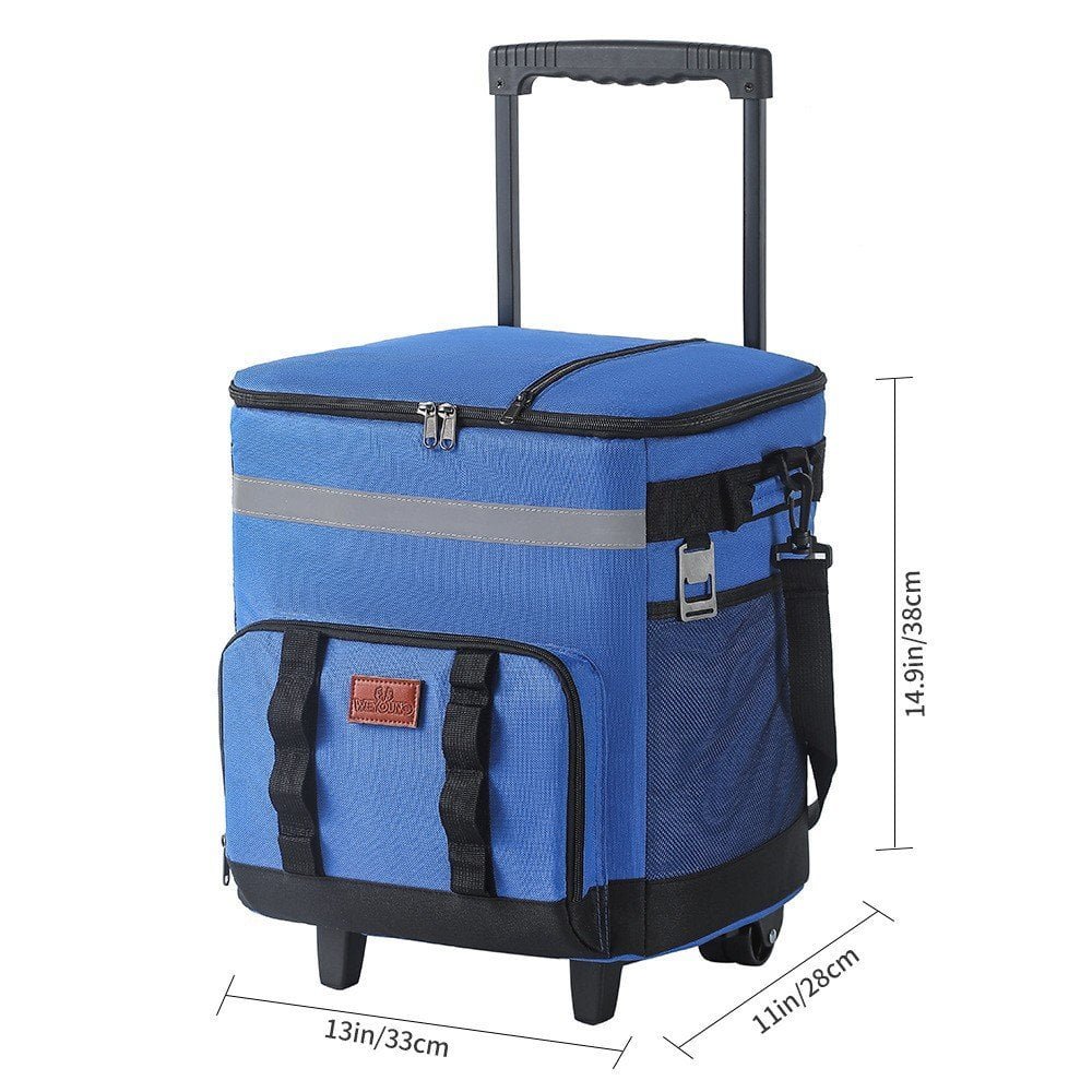 rolling cooler cart size