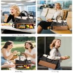 large tote bag with insulated lunch compartment​
