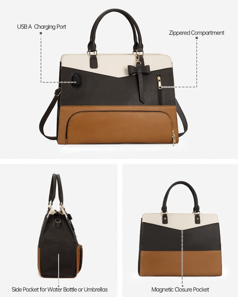 office tote bag with lunch compartment size