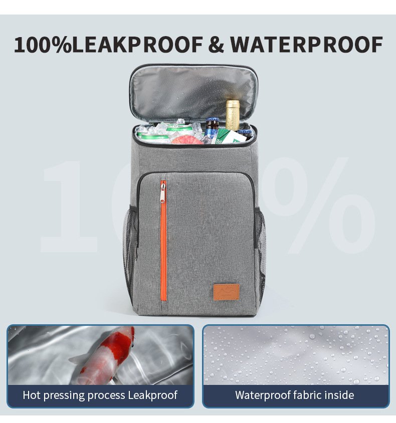 promotional shoulder cooler ice pack cold insulation 3 layers material multi compartment pockets bulk order