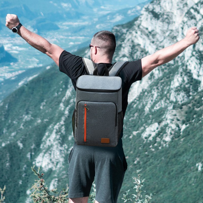 shoulder picnic ice pack leak resistant cooling 3 layers composite fabric multi pocket storage custom logo bulk