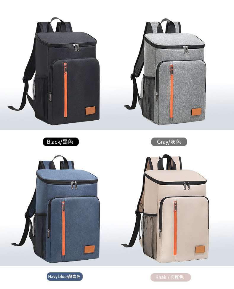 4 color waterproof shoulder picnic ice pack long time keep cold 3 ply fabric multi compartment storage OEM wholesale