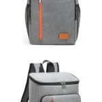 low moq shoulder thermal ice pack food fresh insulation three-layer fabric multi pockets compartment bulk order