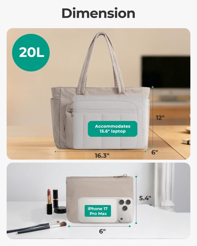 puffy nylon tote bag