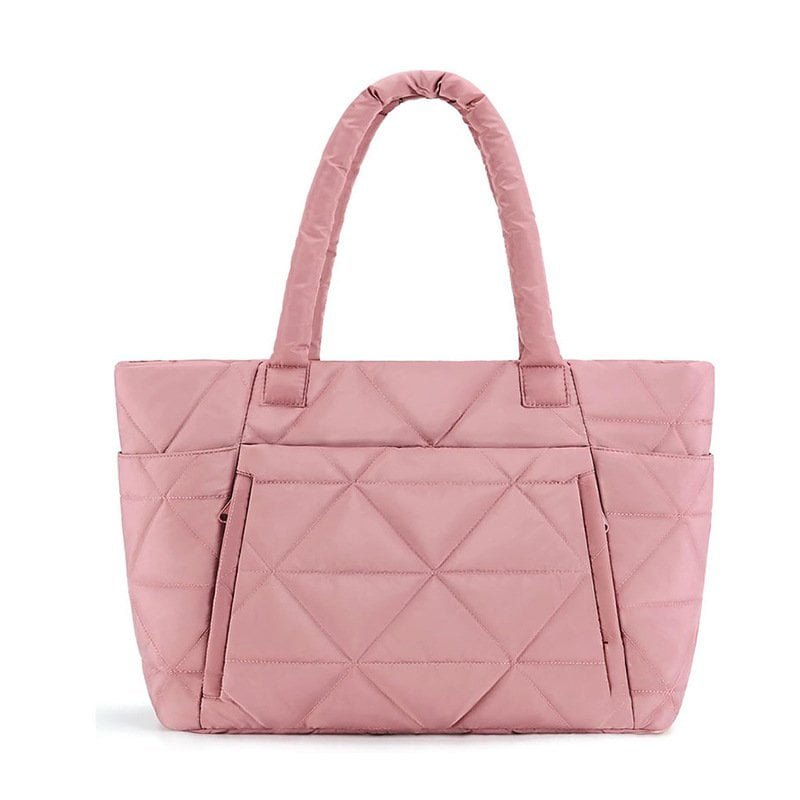pink Diamond Puffer Tote Bag