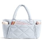 blue Diamond Puffer Tote Bag