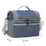 blue adult lunch bag​ size