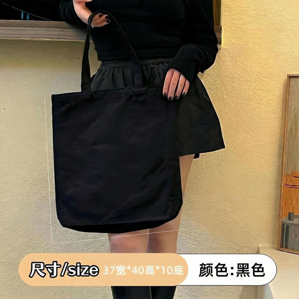black canvas bag tote​