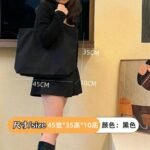 black canvas bag tote​