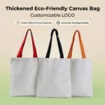 black canvas tote bag