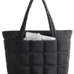 puffy tote bag for women