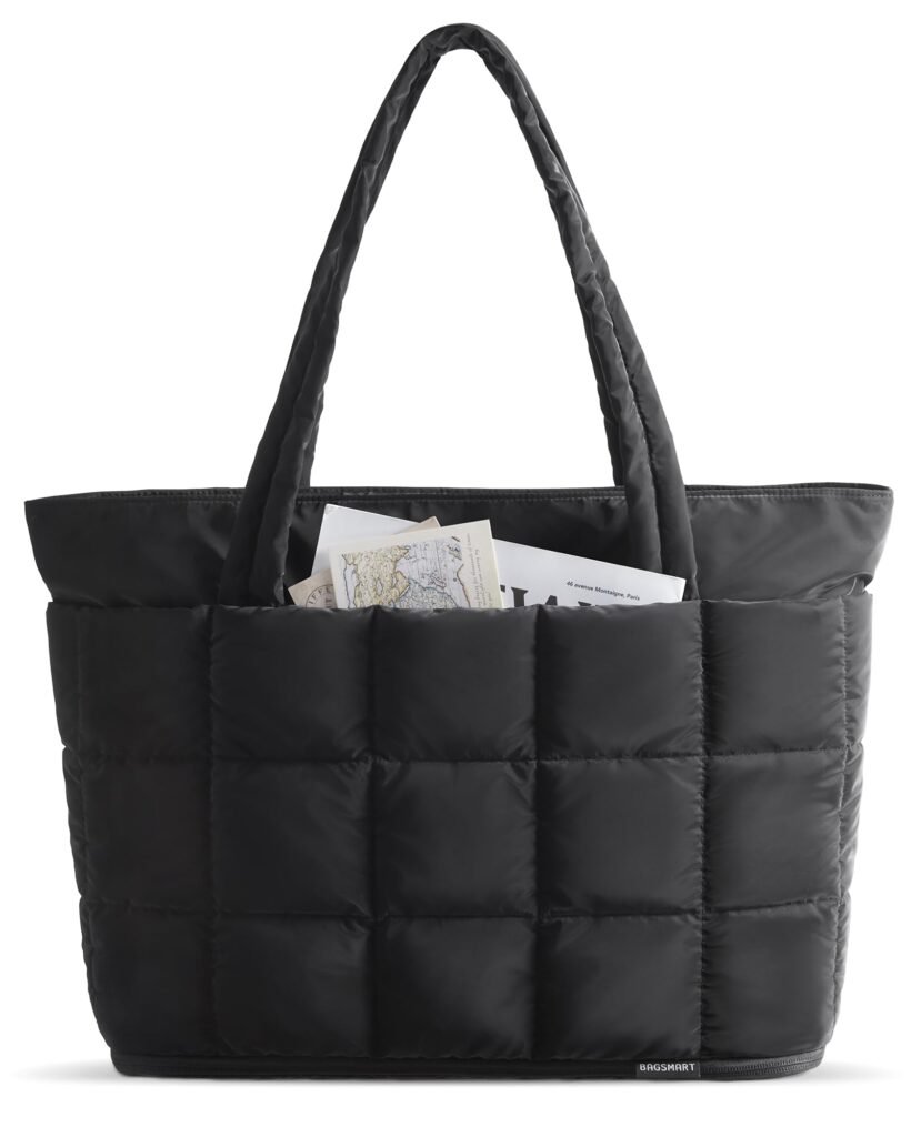 puffy tote bag for women