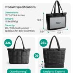 little puffy tote bag