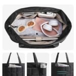 quilted puffy tote bag