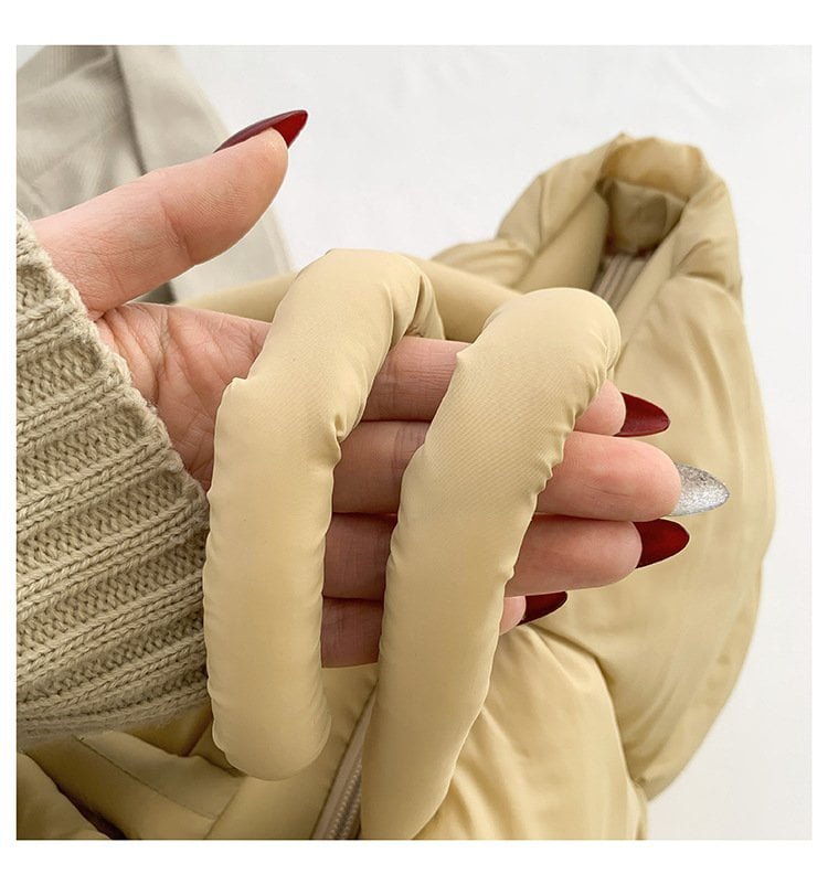 puffer bag tote​ handle
