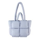 blue Puffer Tote Bag