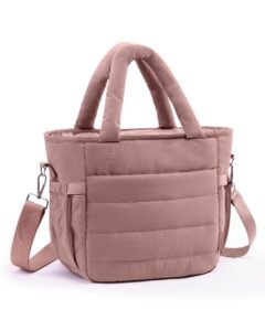 puffy quilted tote bag​