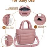 puffy tote bag black