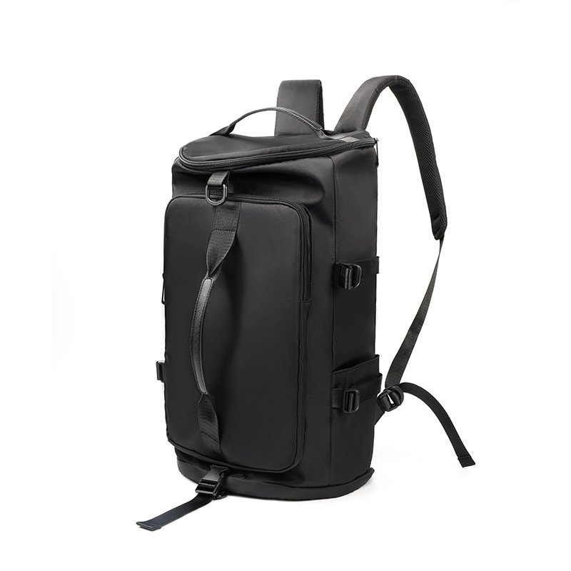 supplier mens business backpack independent laptop compartment USB port breathable shoulder straps low MOQ