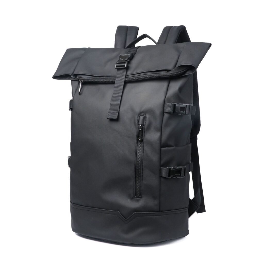 anti-theft mens office backpack separate computer pocket USB charging breathable padded straps wholesale