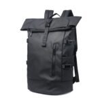anti-theft mens office backpack separate computer pocket USB charging breathable padded straps wholesale