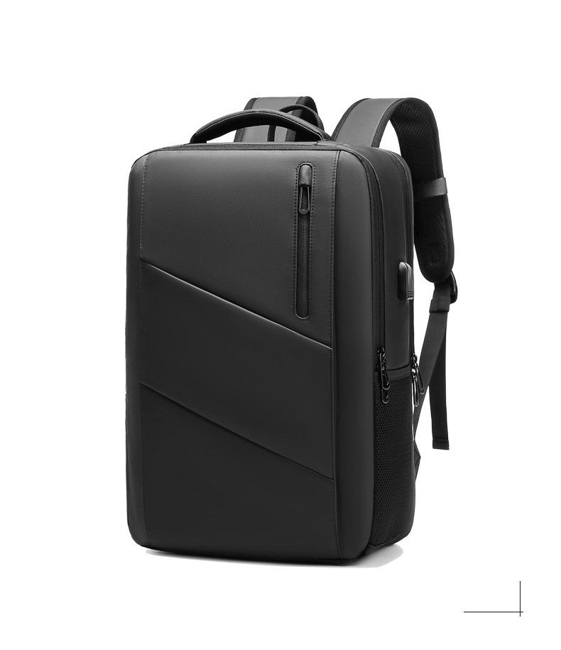 factory mens travel business backpack independent computer compartment USB port breathable shoulder pads wholesale