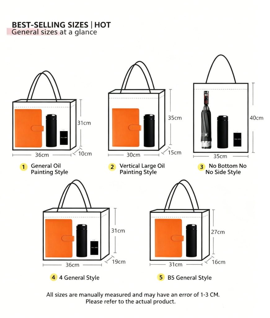 canvas tote bag​ size