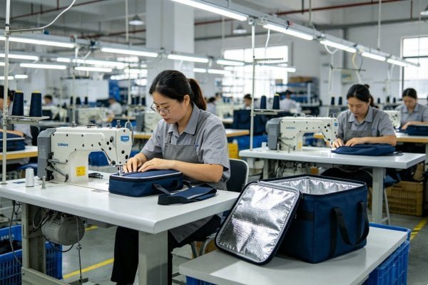 Our cooler bag production line