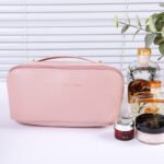 pink cosmetic bag
